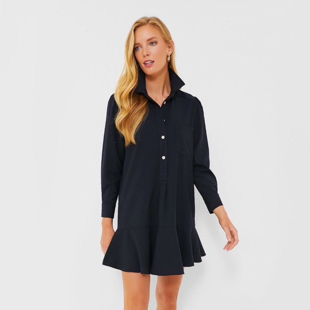 Tuckernuck Black Cotton Poplin Callahan Dress